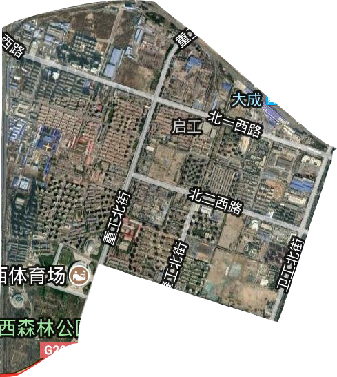 启工街道卫星图