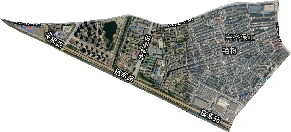 艳粉街道卫星图