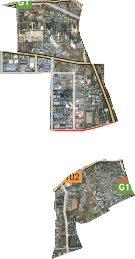 西三环街道卫星图