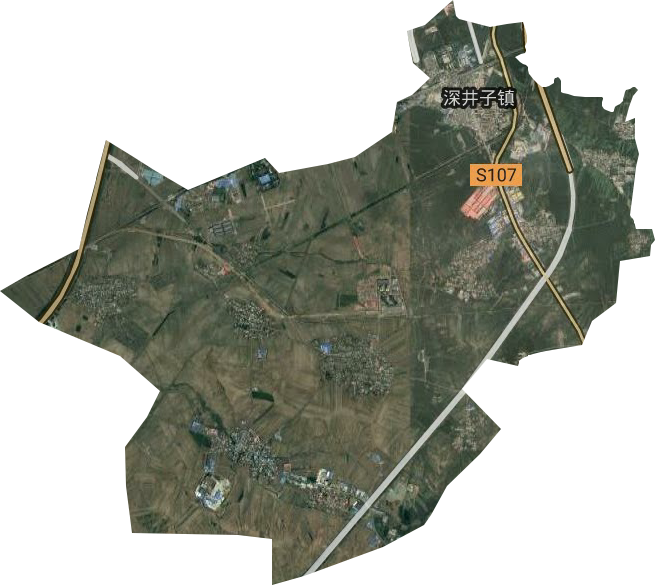 深井子街道卫星图