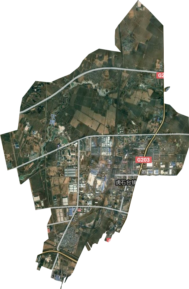 虎石台街道卫星图