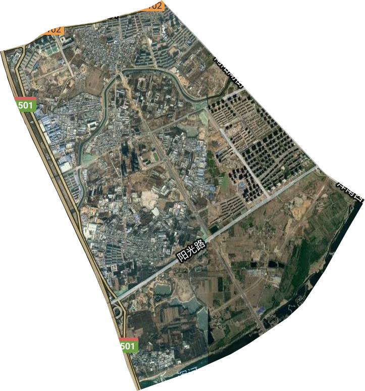南阳湖街道卫星图