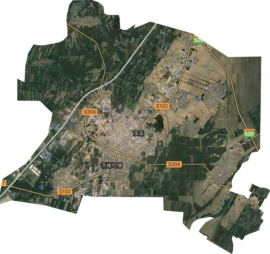 茨榆坨镇卫星图
