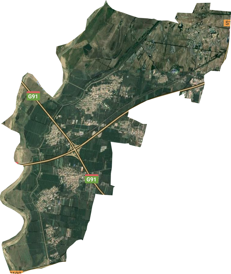 城郊镇卫星图