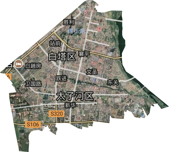 白塔区卫星图