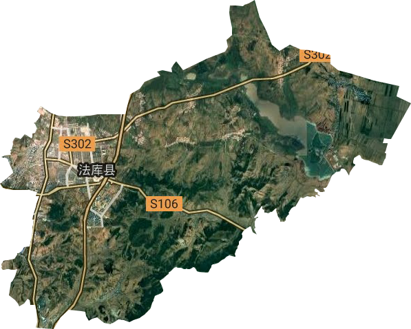 法库镇卫星图
