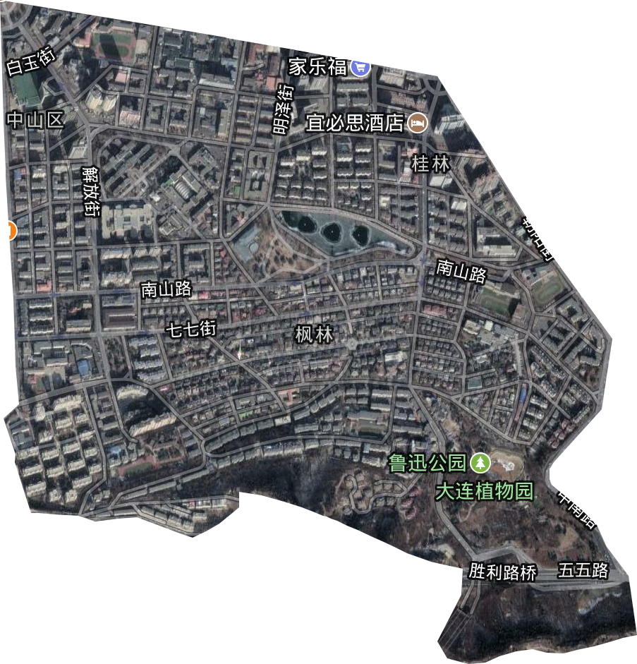 桂林街道卫星图