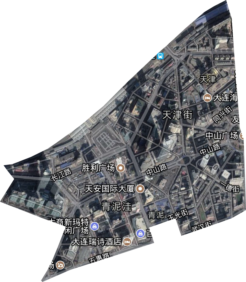 青泥洼桥街道卫星图
