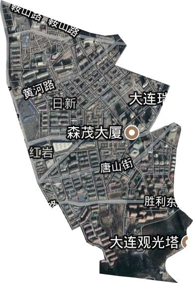 日新街道卫星图
