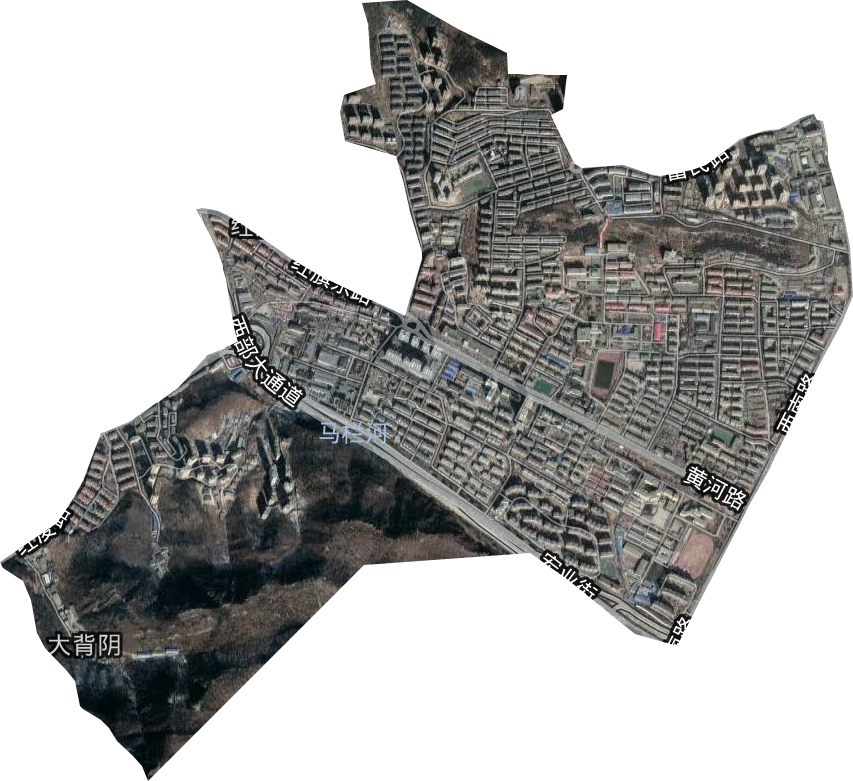 马栏街道卫星图