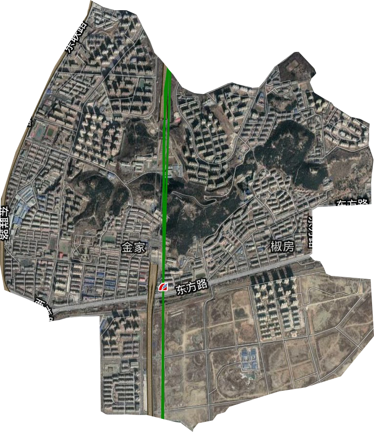 椒金山街道卫星图