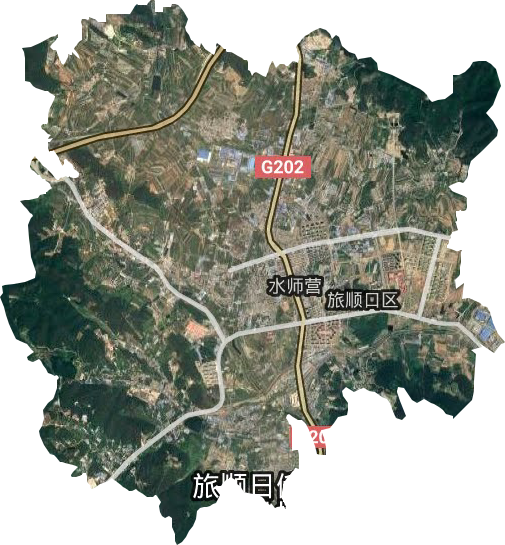 水师营街道卫星图