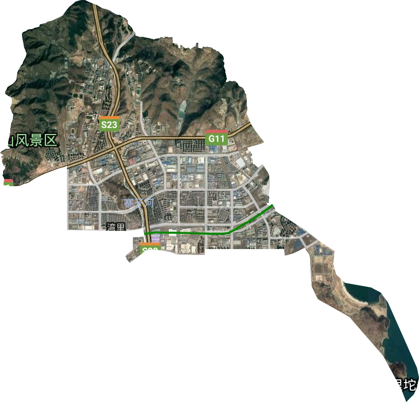 湾里街道卫星图