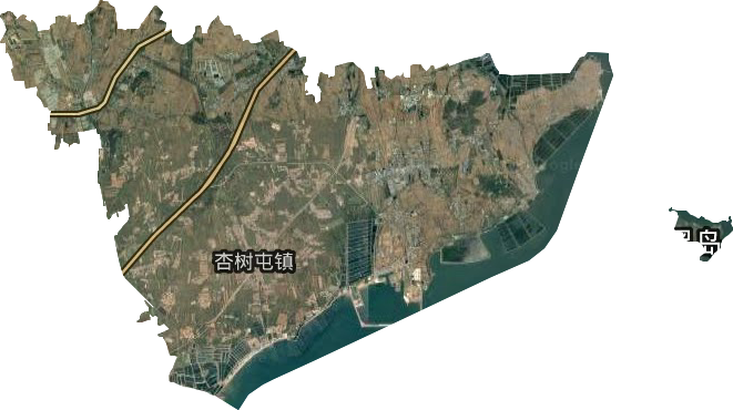 杏树街道卫星图