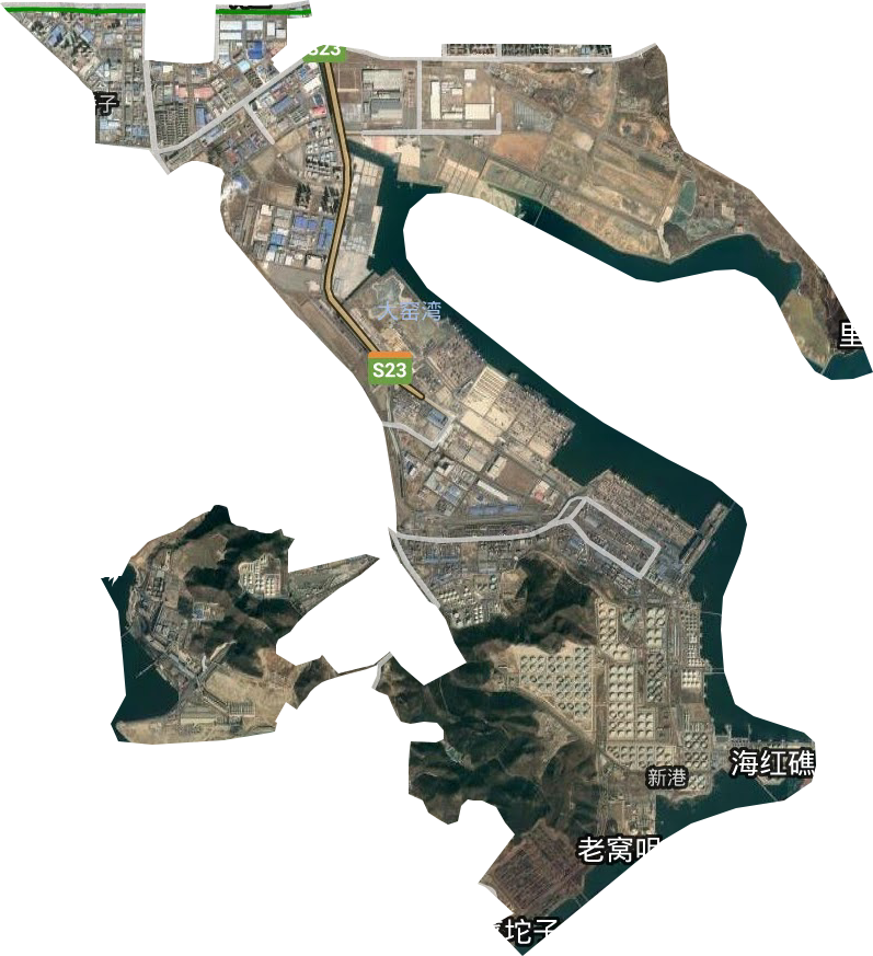 大窑湾街道卫星图
