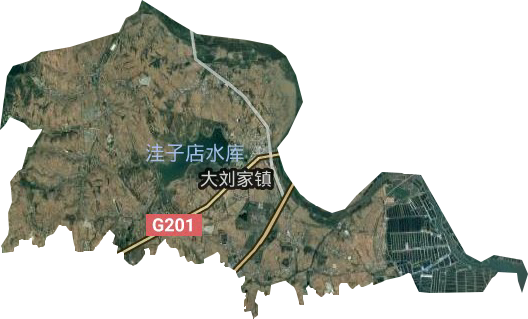 大刘家街道卫星图