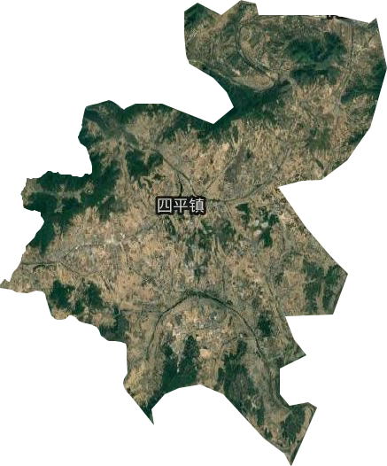 四平镇卫星图