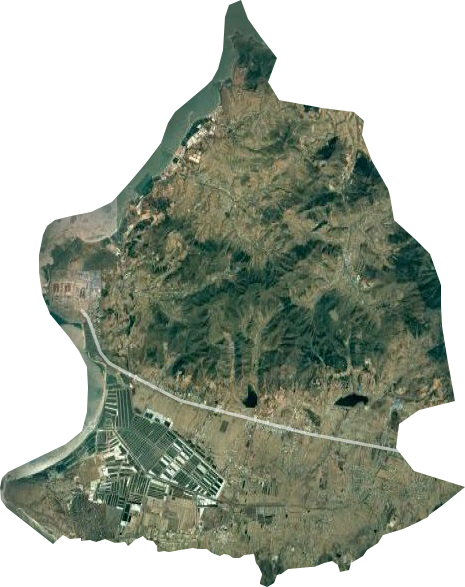 红沿河镇卫星图