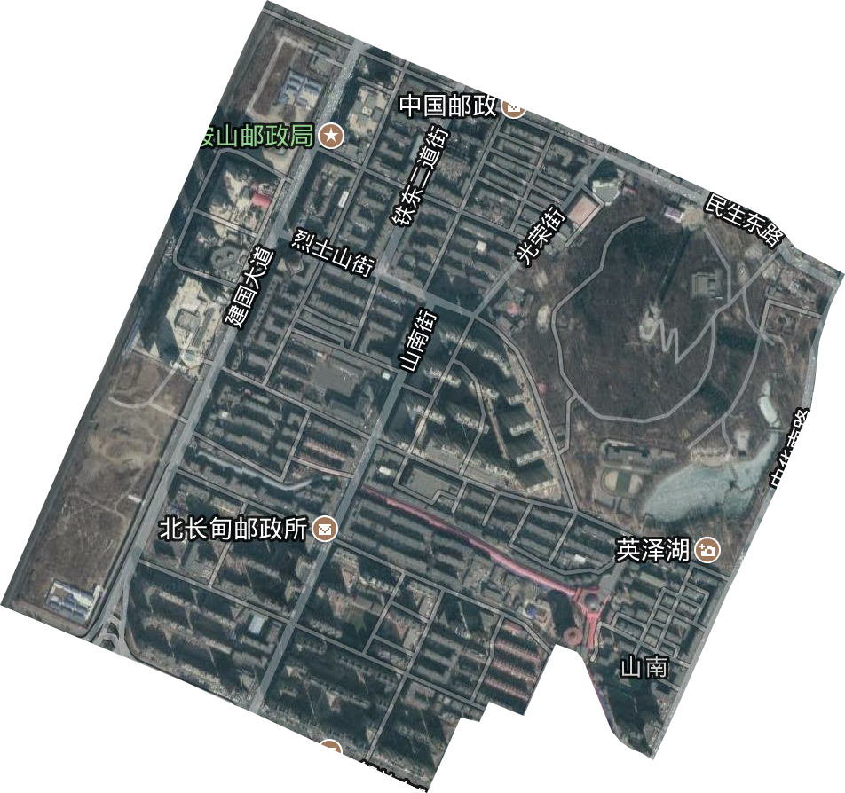 山南街道卫星图