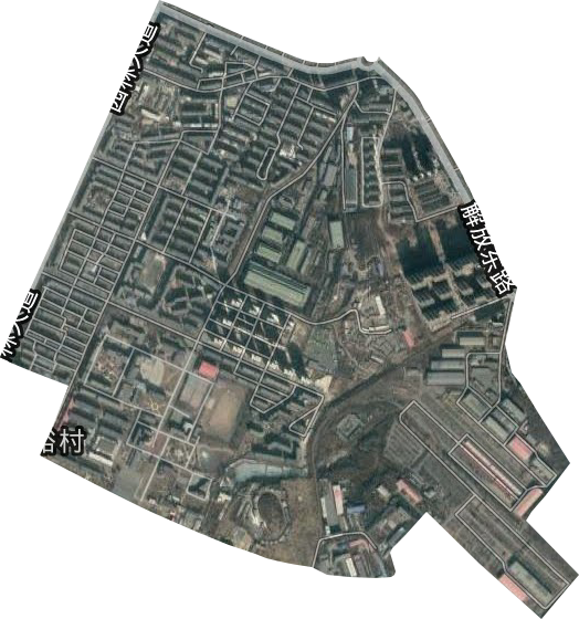 东长甸街道卫星图