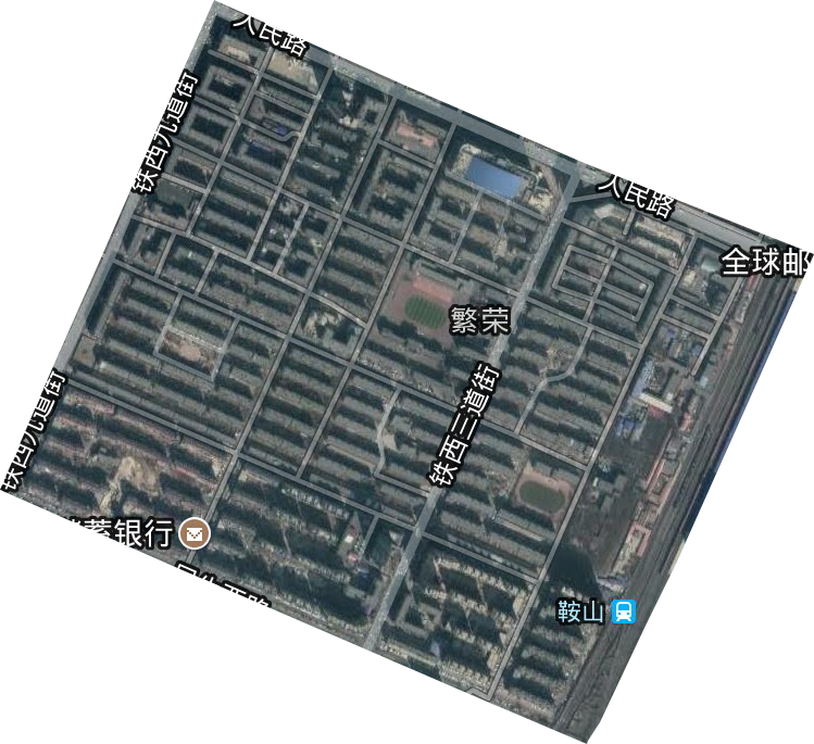 繁荣街道卫星图