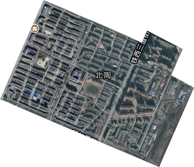 北陶官街道卫星图