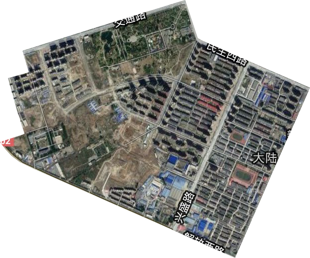 大陆街道卫星图