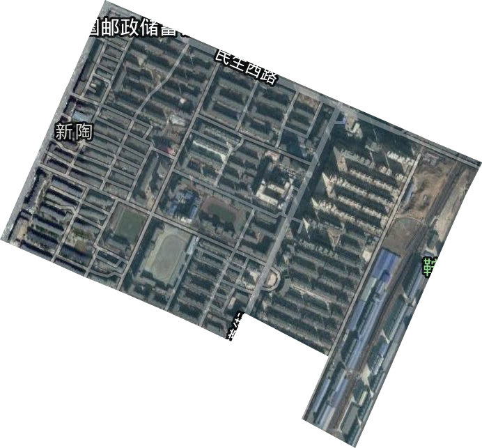 新陶官街道卫星图