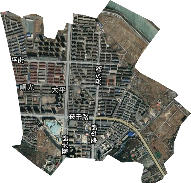 曙光街道卫星图