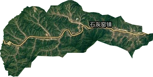 石灰窑镇卫星图