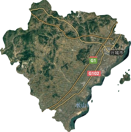 兴城市卫星图