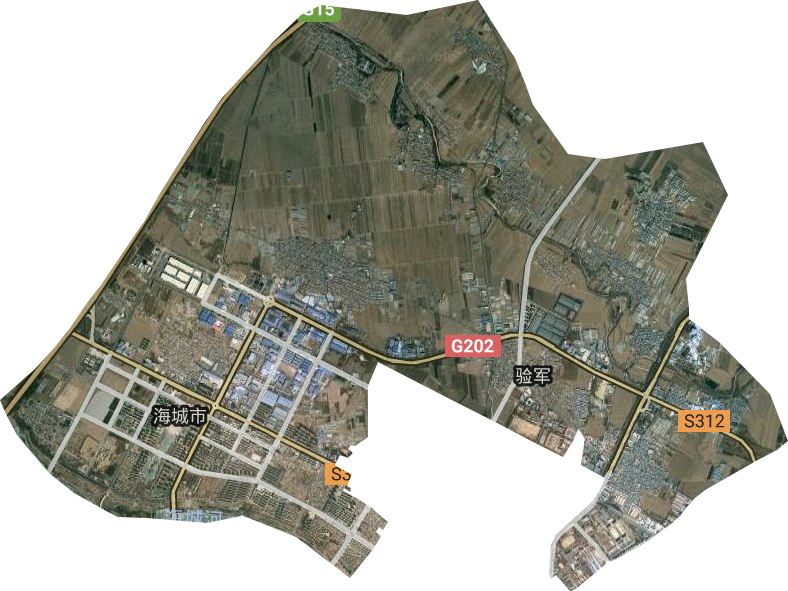 验军街道卫星图
