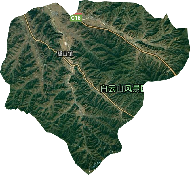 孤山镇卫星图
