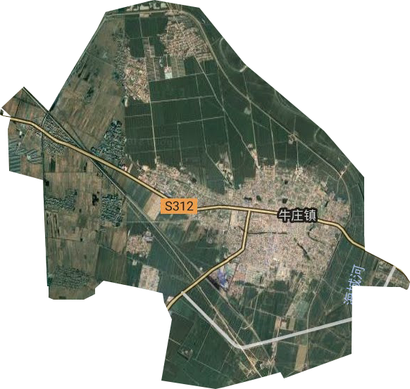 牛庄镇卫星图
