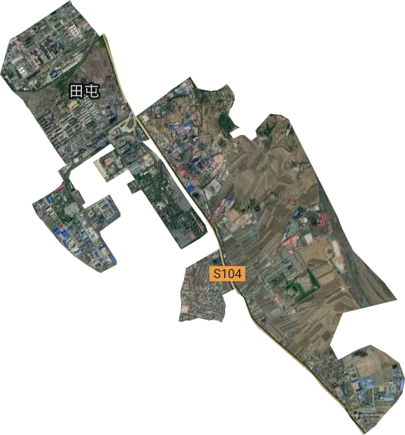 田屯街道卫星图