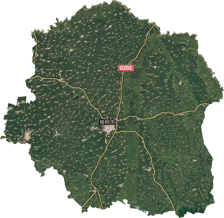 榆树市卫星图