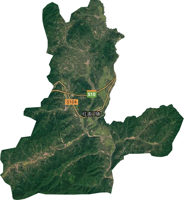 旺清门镇卫星图