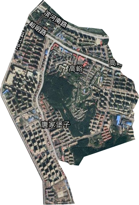高峪街道卫星图
