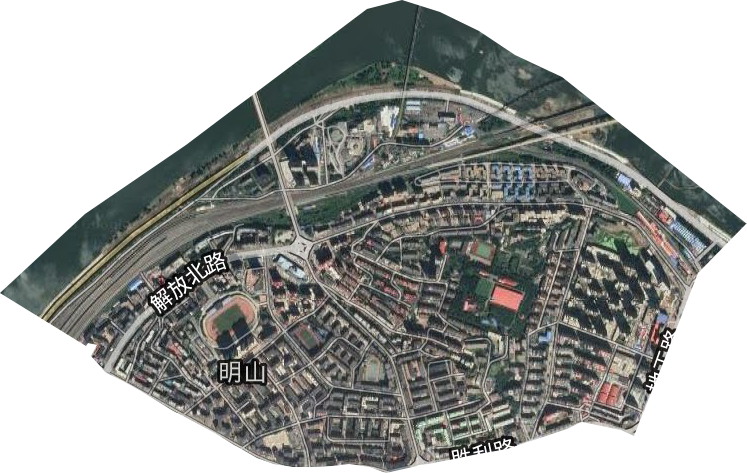 明山街道卫星图
