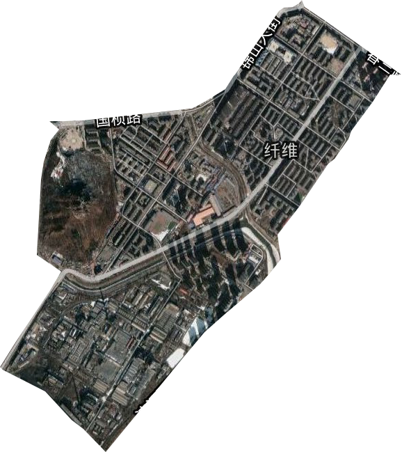 纤维街道卫星图