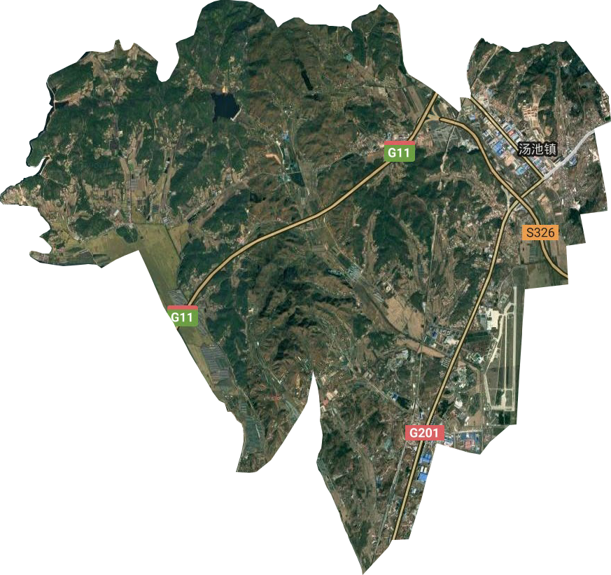 汤池镇卫星图