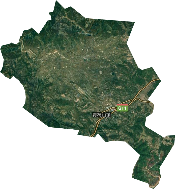 青椅山镇卫星图