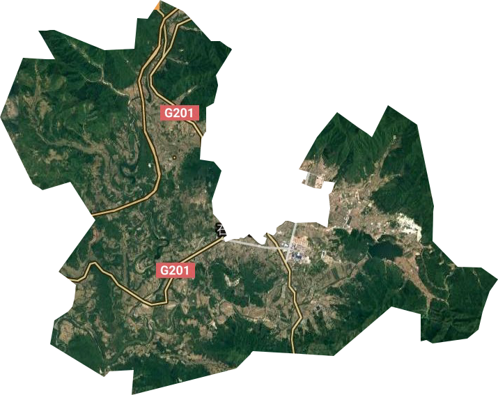 石湖沟乡卫星图