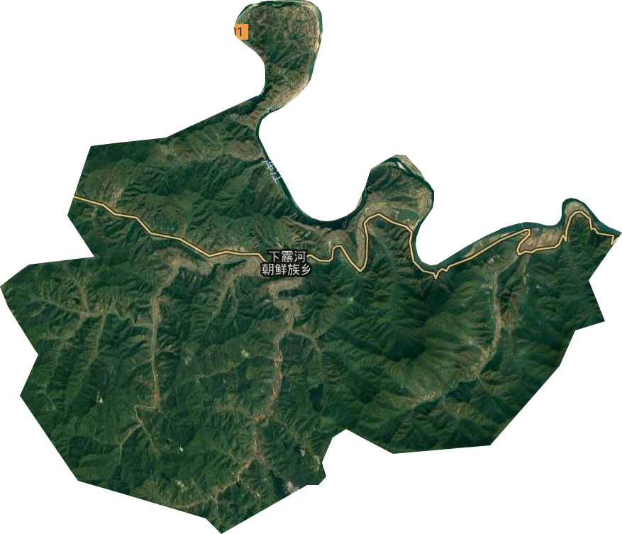 下露河朝鲜族乡卫星图