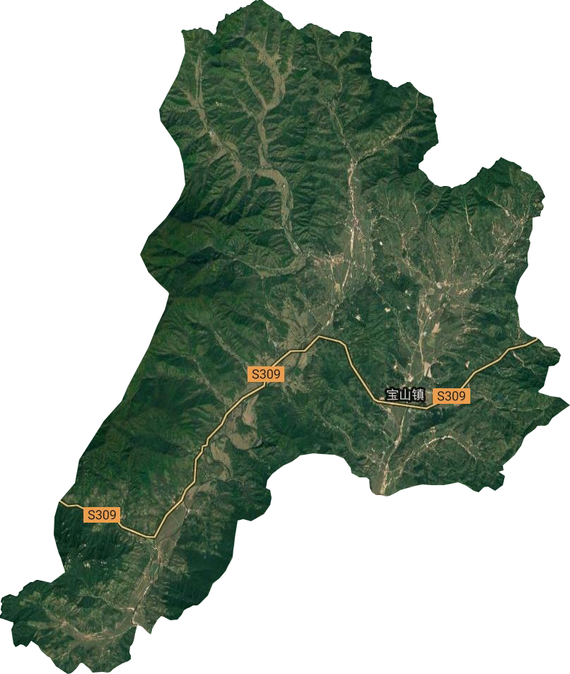 宝山镇卫星图