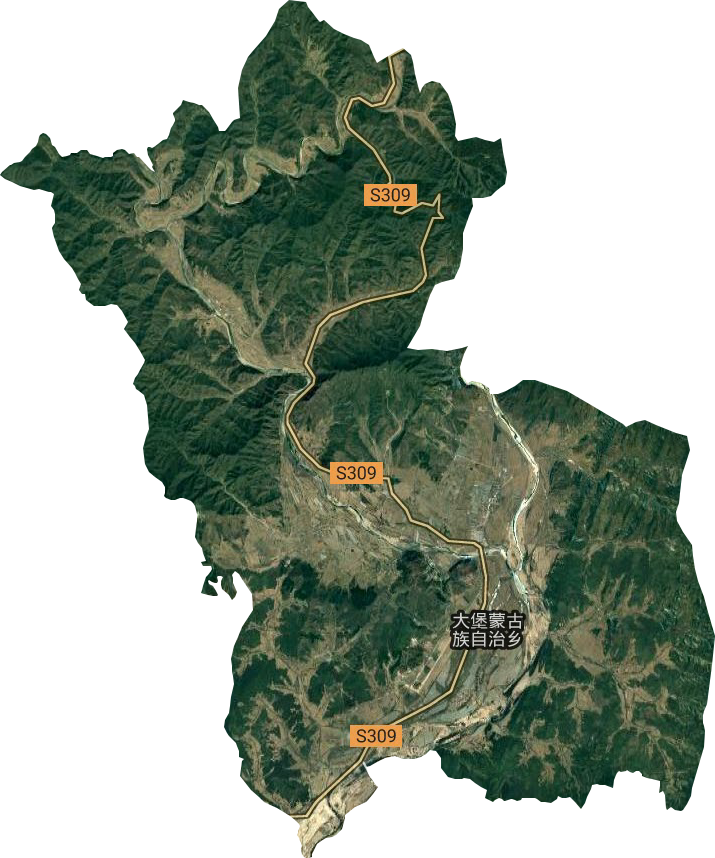 大堡蒙古族乡卫星图