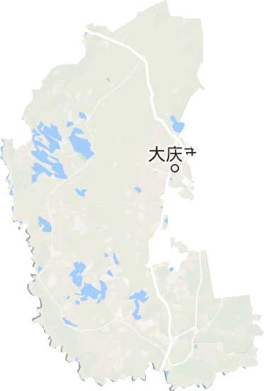 大庆市地形图