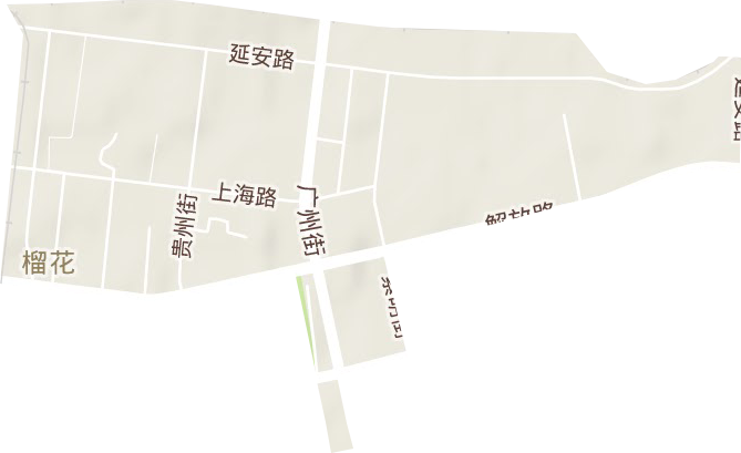 榴花街道地形图
