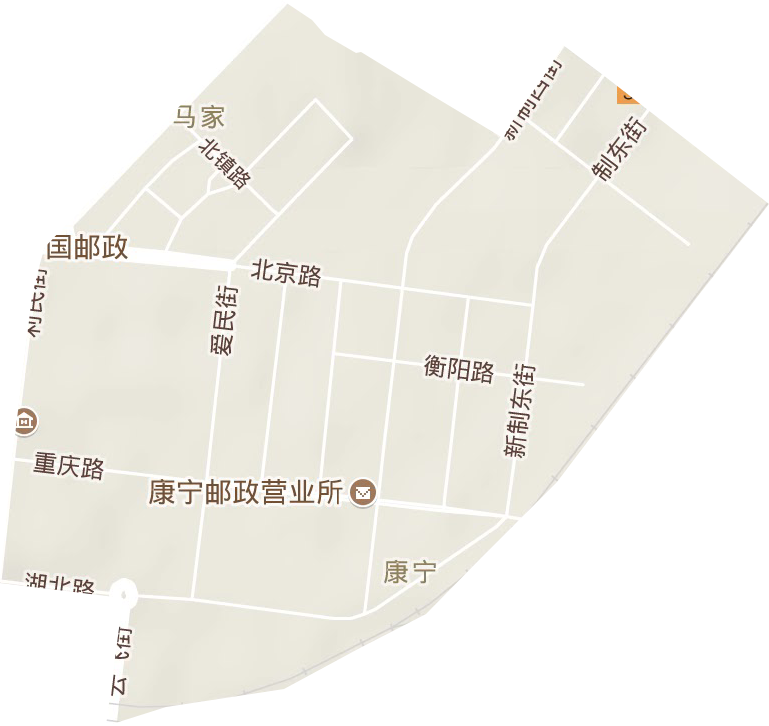 康宁街道地形图
