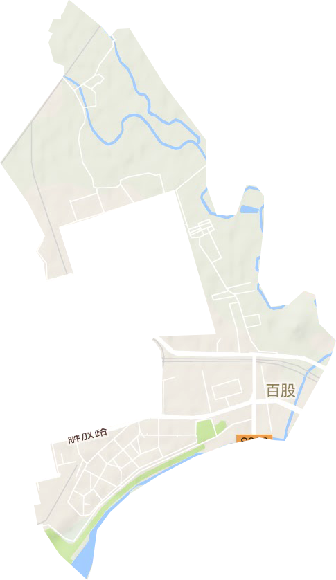 紫荆街道地形图